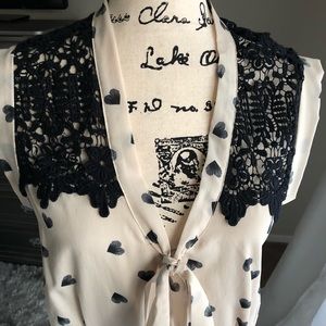 Daniel Rainn Large Heart Print Dress
